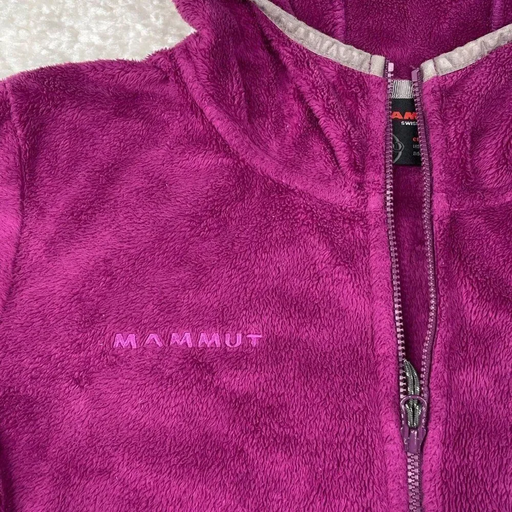 Mammut Fleece Zip Up Hooded Jacket Purple